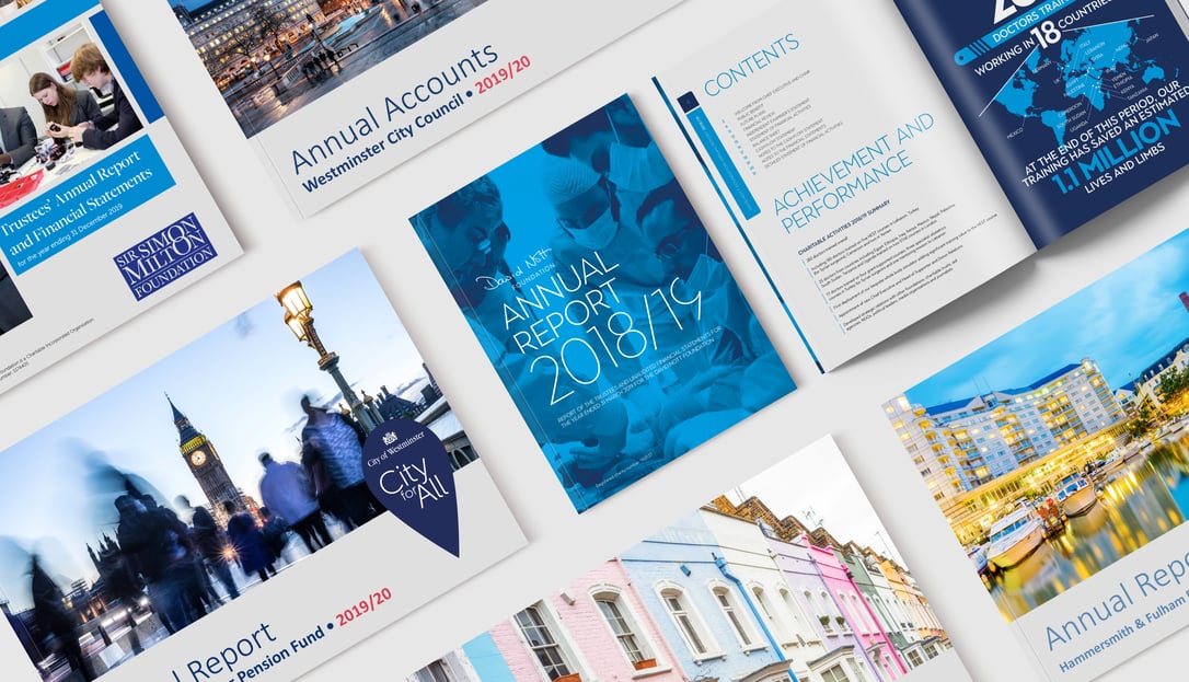 Annual Reports Blog mockup