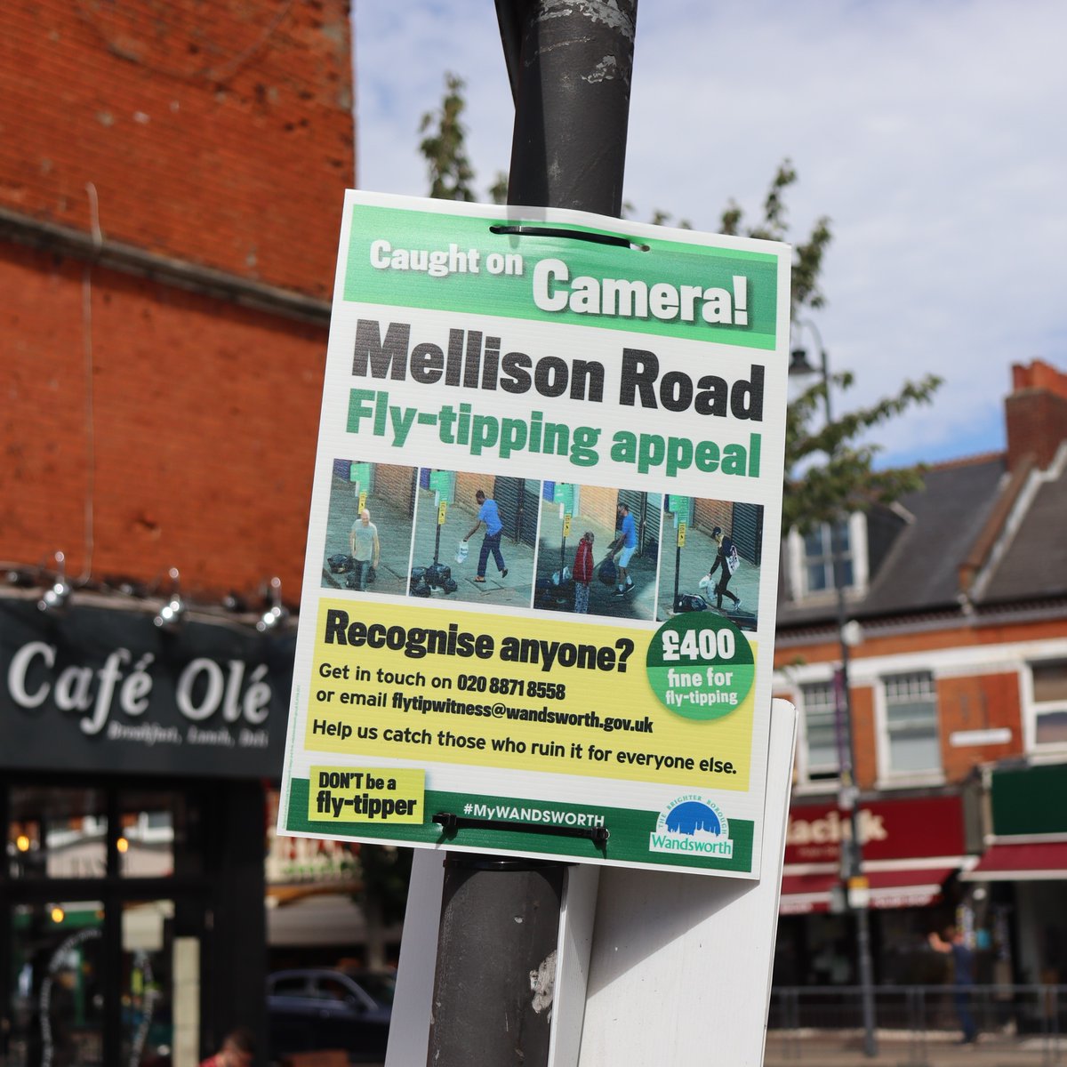 Wandsworth Caught on Camera Fly tipping appeal