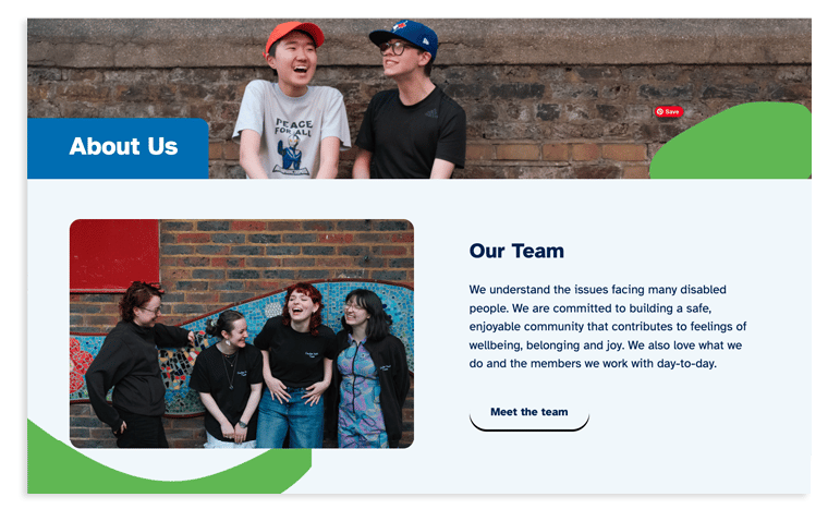 about us page